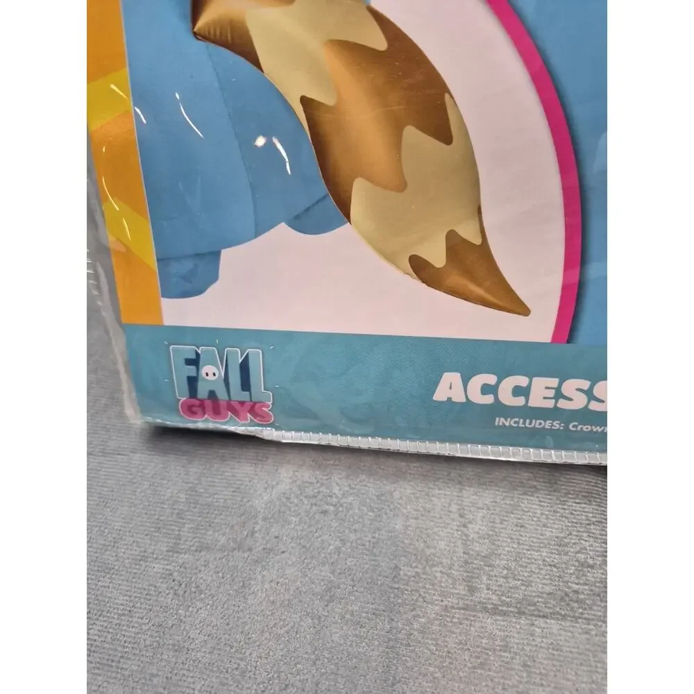 Fall Guys Youth Costume Accessory Kit - Crown & Inflatable Tail Halloween - Picture 3 of 6